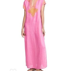 Tory Burch Solid Long Caftan